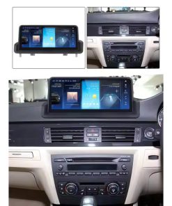 Alternative view of BMW 3 E90 w/o original screen (2005-2014) Android head unit CarPlay