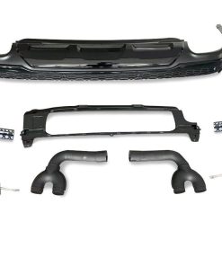 Gloss Black Rear Diffuser W/ Quad Tips - Audi Q7 S Line