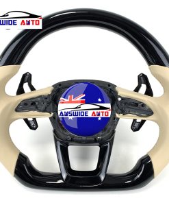 Custom Wooden Carbon Fiber Steering Wheel for Audi Q3 Q5 Q7 RS RS3 RS7 A3 A4 A5 A6 A7 B7 Q7 Q8 Sq8 S6 S7