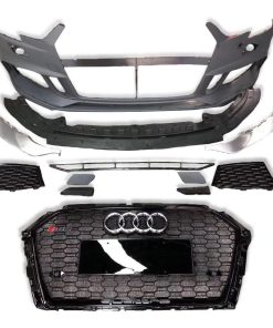 RS3 Front Bumper Conversion Kit With Rear Diffuser - Audi 8V A3/S3