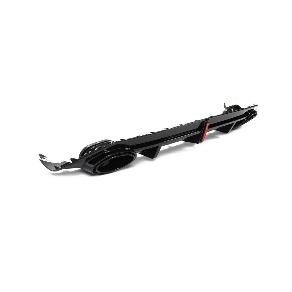 RS3 Style Gloss Black Rear Diffuser With Exhaust Tip - Audi S3 / A3 - Image 5