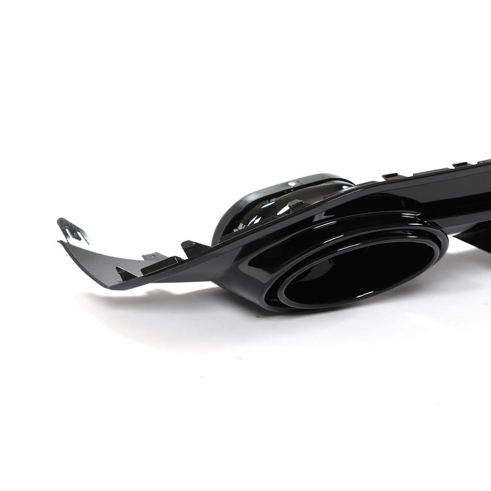 RS3 Style Gloss Black Rear Diffuser With Exhaust Tip - Audi S3 / A3 - Image 6